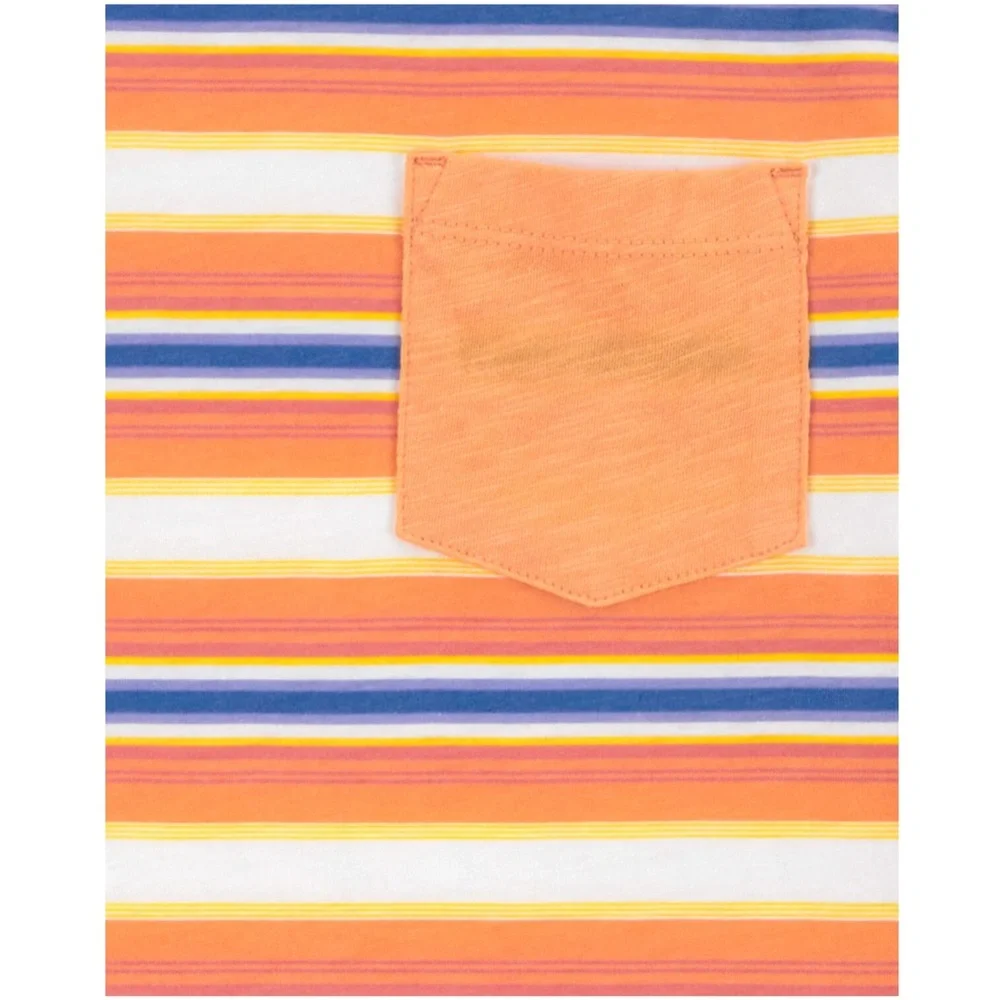 OshKosh Boys Striped Pocket Short Sleeve Tee Shirt